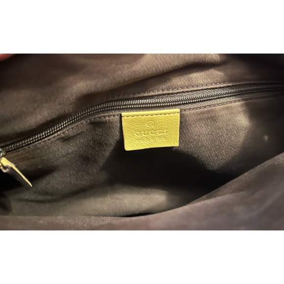 Vintage Gucci GG Canvas D Ring Crossbody with Yellow Trim - Picture 15 of 16